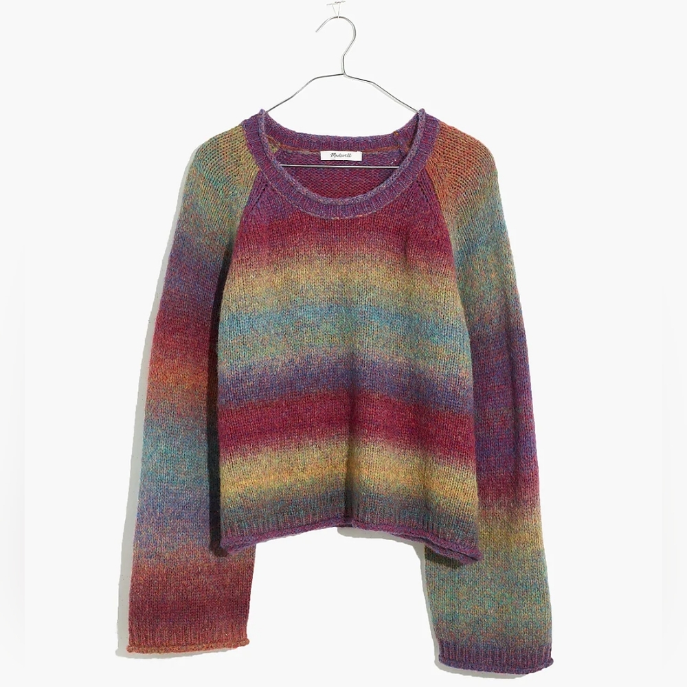 Madewell Space-Dye Dodworth Pullover Sweater XS EUC